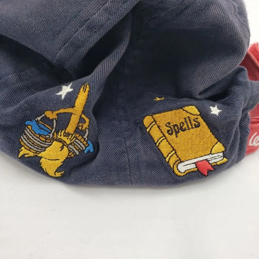 Vintage Walt Disney World Sorcerer Mickey Mouse Fantasia Hat Youth Cap Brooms